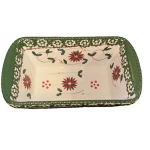 Temptations Christmas Old World 12‎ oz Mini Loaf Pan Ovenware